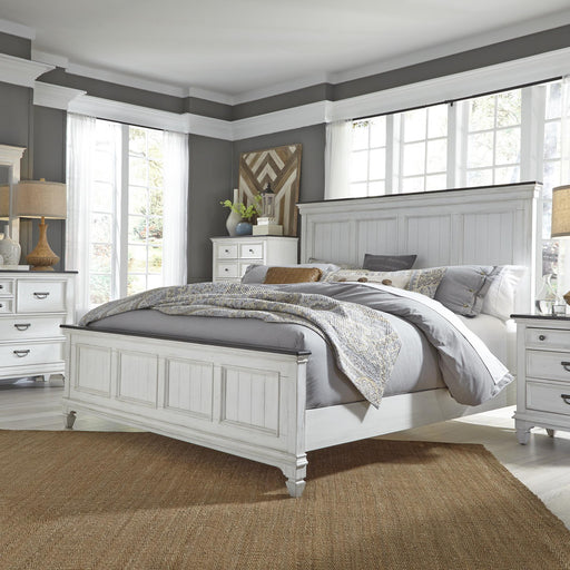 Allyson Park King Panel Bed, Dresser & Mirror, Chest, Night Stand image