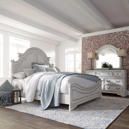 Magnolia Manor King California Panel Bed, Dresser & Mirror image