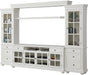 Parker House Cape Cod 4 Piece TV Console in Vintage White