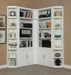 Parker House Catalina 5 Piece Library Wall Set in Cottage White