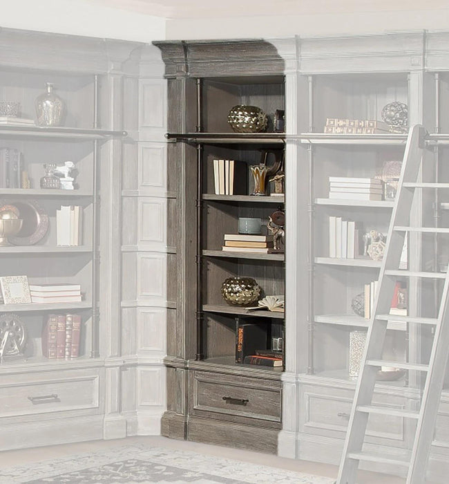 Parker House Gramercy Park Museum Bookcase Extension in Vintage Burnished Smoke