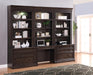 Parker House Washington Heights 6 Piece Library Wall Set in Washed Charcoal