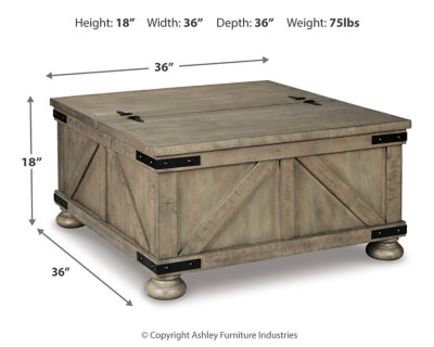 Aldwin Coffee Table With Storage - Great Lake Furnishings  (MI)