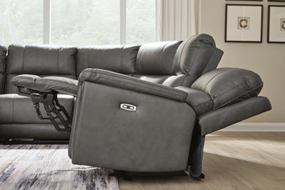 Bleckley Power Reclining Sectional - Great Lake Furnishings  (MI)