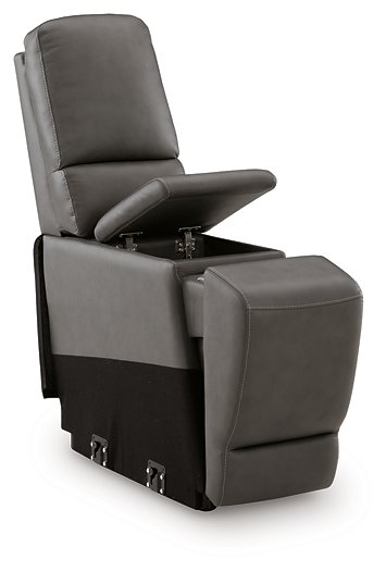 5Z - Pittson Power Reclining Sectional Loveseat with Console - Great Lake Furnishings  (MI)