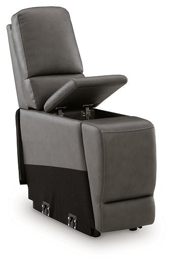 5Z - Pittson Power Reclining Sectional Loveseat with Console - Great Lake Furnishings  (MI)