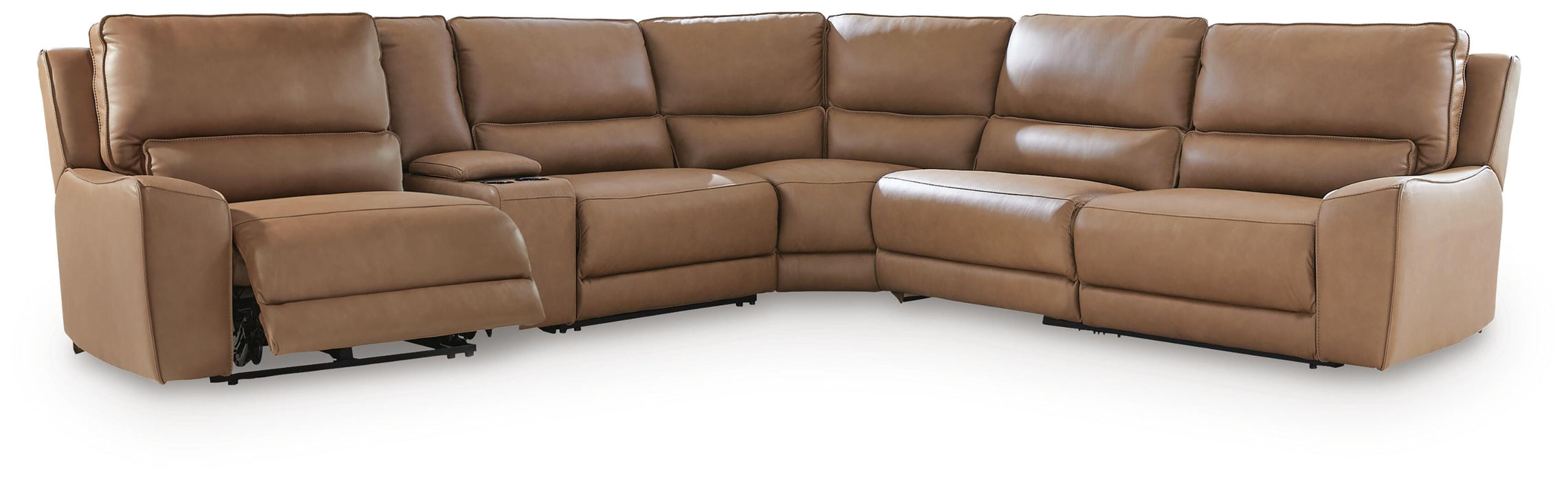 DeepWakes Reclining Sectional with Storage Console - Great Lake Furnishings  (MI)