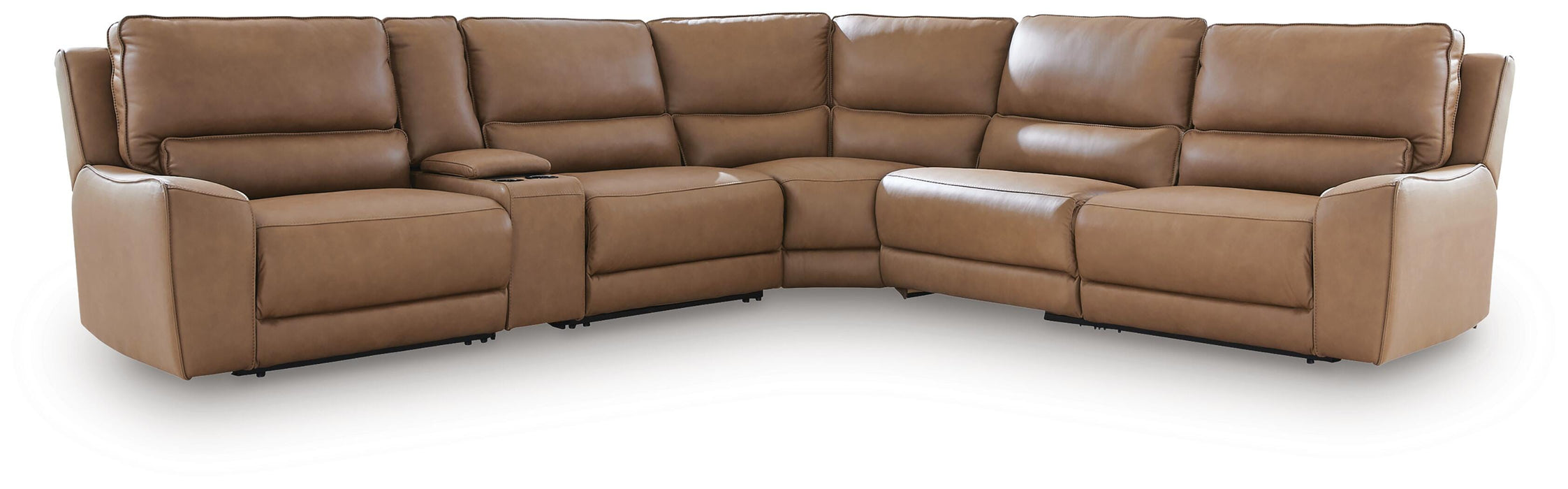 DeepWakes Reclining Sectional with Storage Console - Great Lake Furnishings  (MI)