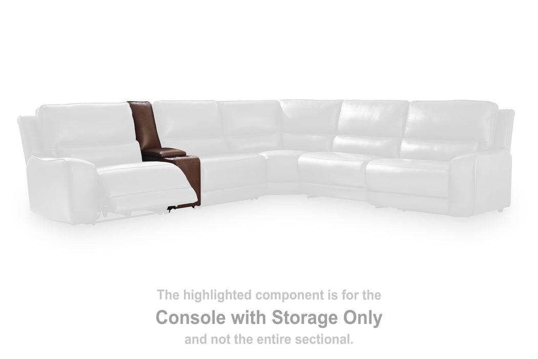 DeepWakes Reclining Sectional with Storage Console - Great Lake Furnishings  (MI)