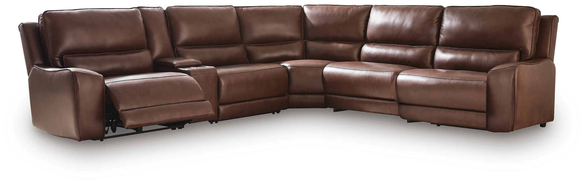 DeepWakes Reclining Sectional with Storage Console - Great Lake Furnishings  (MI)