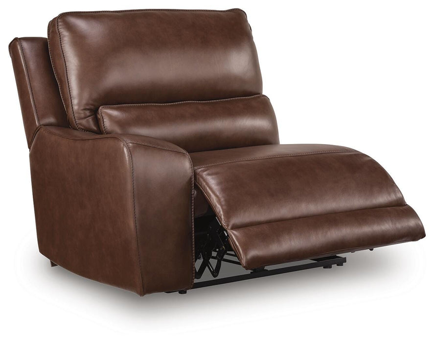 DeepWakes Reclining Sectional with Storage Console - Great Lake Furnishings  (MI)