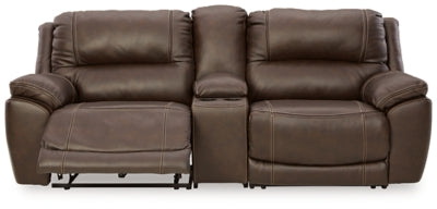 Dunleith Power Reclining Loveseat with Console - Great Lake Furnishings  (MI)