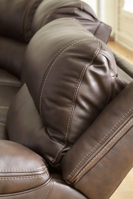 Dunleith Power Reclining Loveseat with Console - Great Lake Furnishings  (MI)