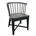 Parker House Americana Modern Dining 48-66 inch Round Dining Table and 4 Black Barrel Chairs