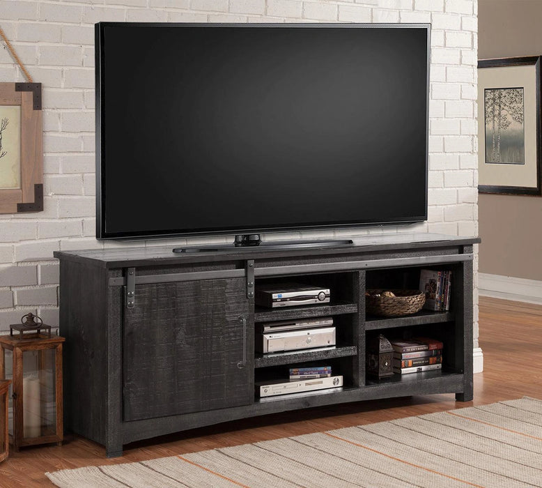 Parker House Durango Console with Sliding Door in Rustic Dark Pine