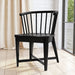 Parker House Americana Modern Dining 48-66 inch Round Dining Table and 4 Black Barrel Chairs