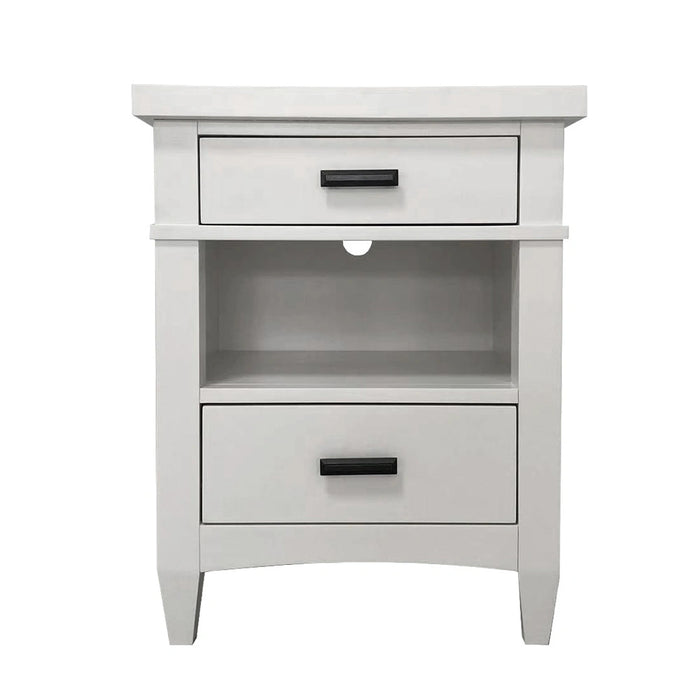 Parker House Americana Modern Bedroom King Shelter Bed 2 Nightstands Dresser with Mirror and Chest