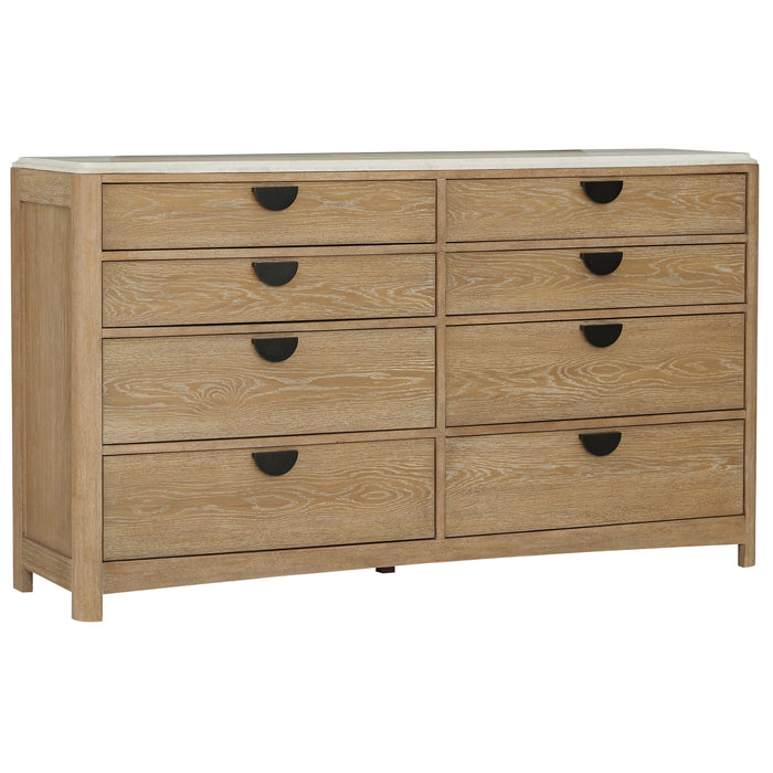 Parker House Escape - Bedroom Queen Panel Bed 2 Nightstands and Dresser with Mirror