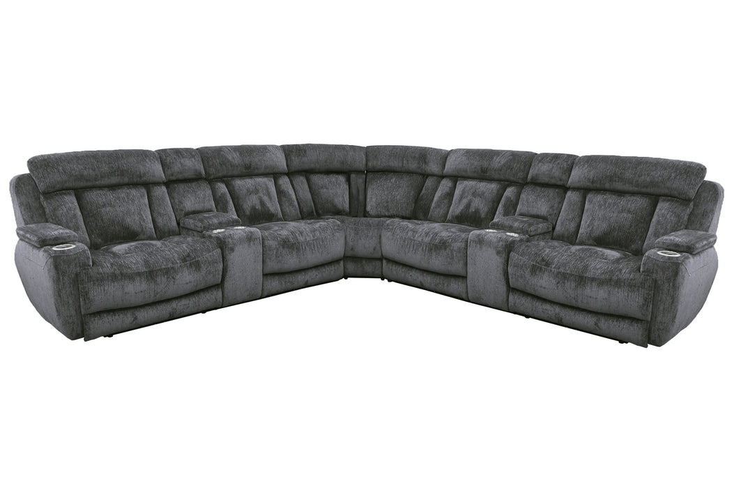 Parker Living Dalton 7 Piece Modular Power Reclining Sectional with Power Adjustable Headrests