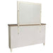 Parker House Americana Modern Bedroom Queen Shelter Bed 2 Nightstands Dresser with Mirror and Chest