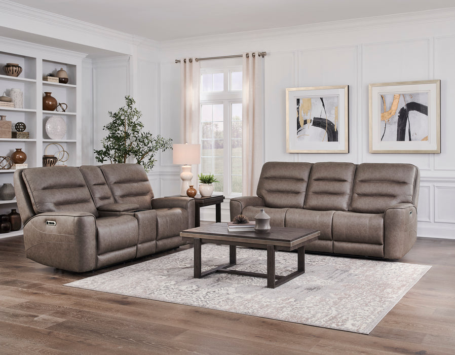 Parker Living Lawson - Sydney Brunette Zero Gravity Triple Power Reclining Sofa with Drop Down Table P2