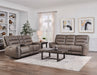 Parker Living Lawson - Sydney Brunette Power Zero Gravity Tilt Console Loveseat P2
