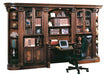 Parker House Huntington 6 Piece Library Desk Wall in Vintage Pecan