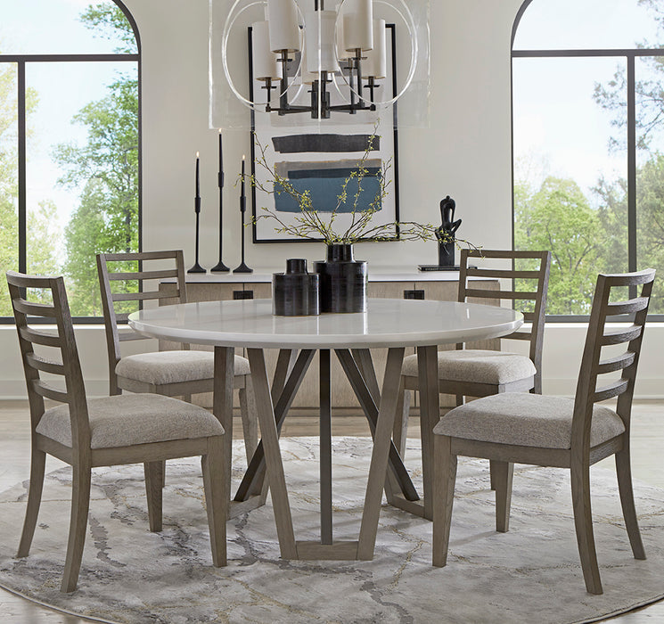 Parker House Pure Modern Dining 54 Inch Round Table with Wood Base