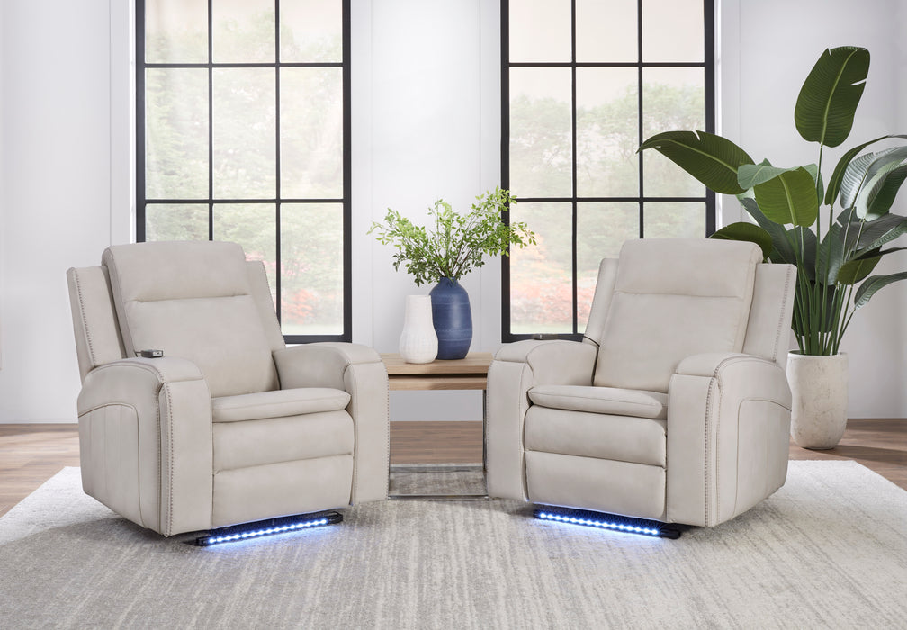 Parker Living Armstrong Power Recliner with Heat Massage and Auto-Glide Two Pack
