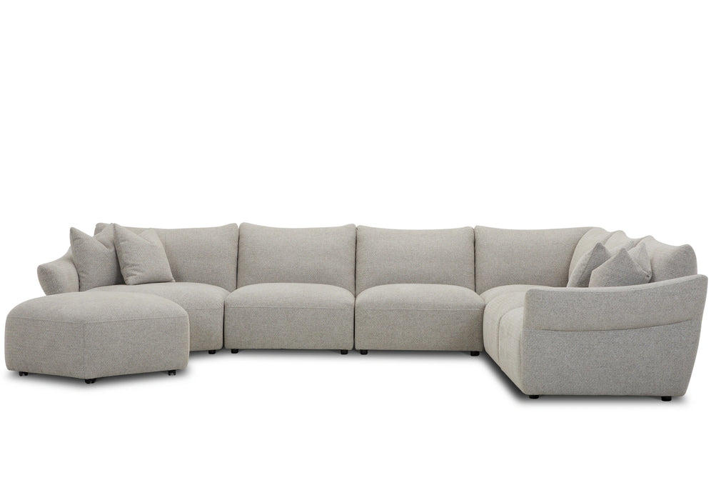 Parker Living Playful - Canes Cobblestone Ottoman with Casters
