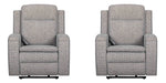 Parker Living Armstrong Power Recliner with Heat Massage and Auto-Glide Two Pack