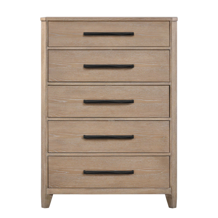 Parker House Breckenridge - Bedroom Queen Bed 2 Nightstands Dresser with Mirror and Chest
