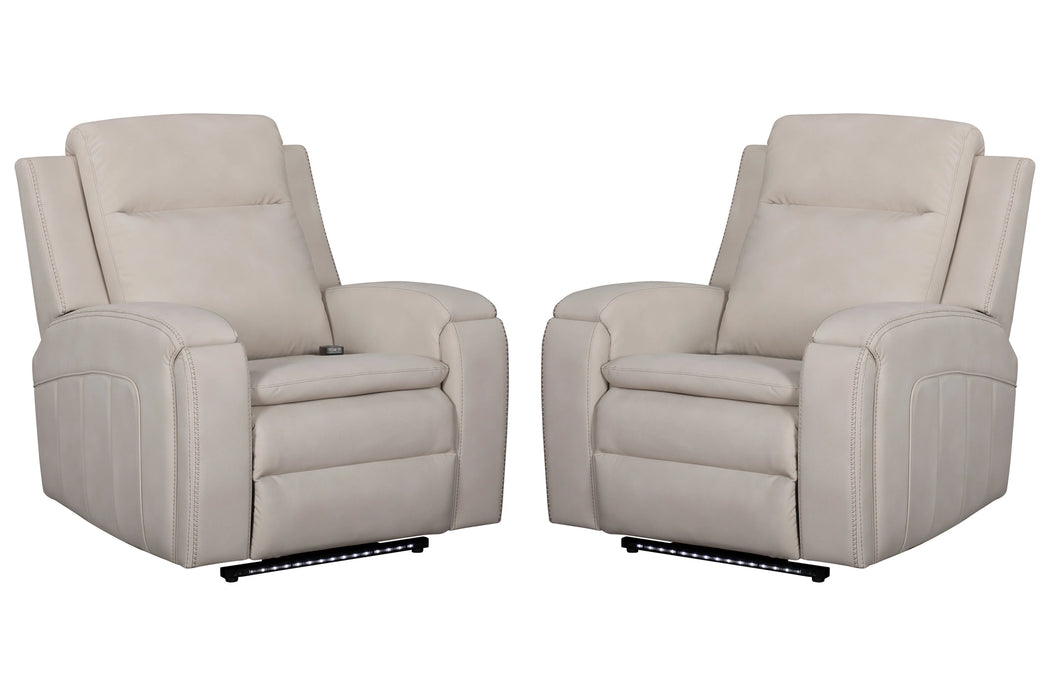 Parker Living Armstrong Power Recliner with Heat Massage and Auto-Glide Two Pack