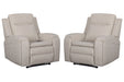 Parker Living Armstrong Power Recliner with Heat Massage and Auto-Glide Two Pack