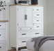 Parker House Americana Modern Bedroom 7 Drawer Door Chest with Workstation