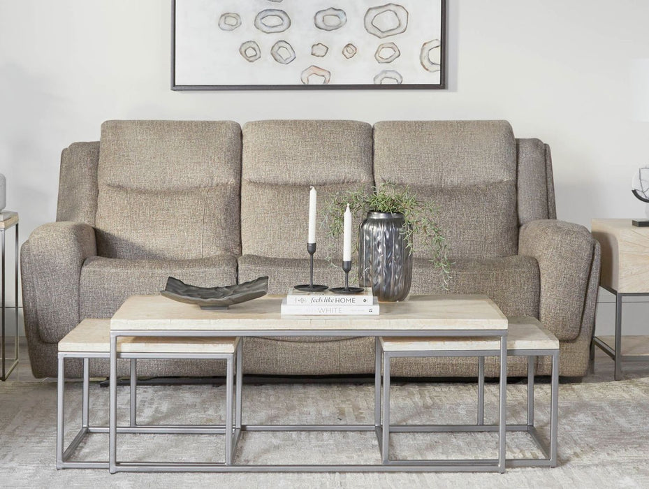 Parker Living Penfield - Frappe Power Reclining Sofa Loveseat and Recliner