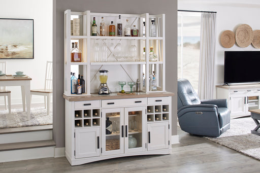 Parker House Americana Modern Dining 66 inch Buffet and Hutch with Quartz Insert