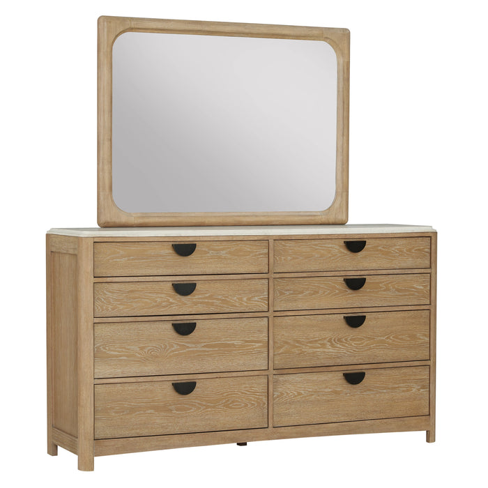 Parker House Escape - Bedroom King Panel Bed 2 Nightstands Dresser with Mirror and Chest