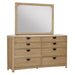 Parker House Escape - Bedroom Queen Panel Bed 2 Nightstands Dresser with Mirror and Chest