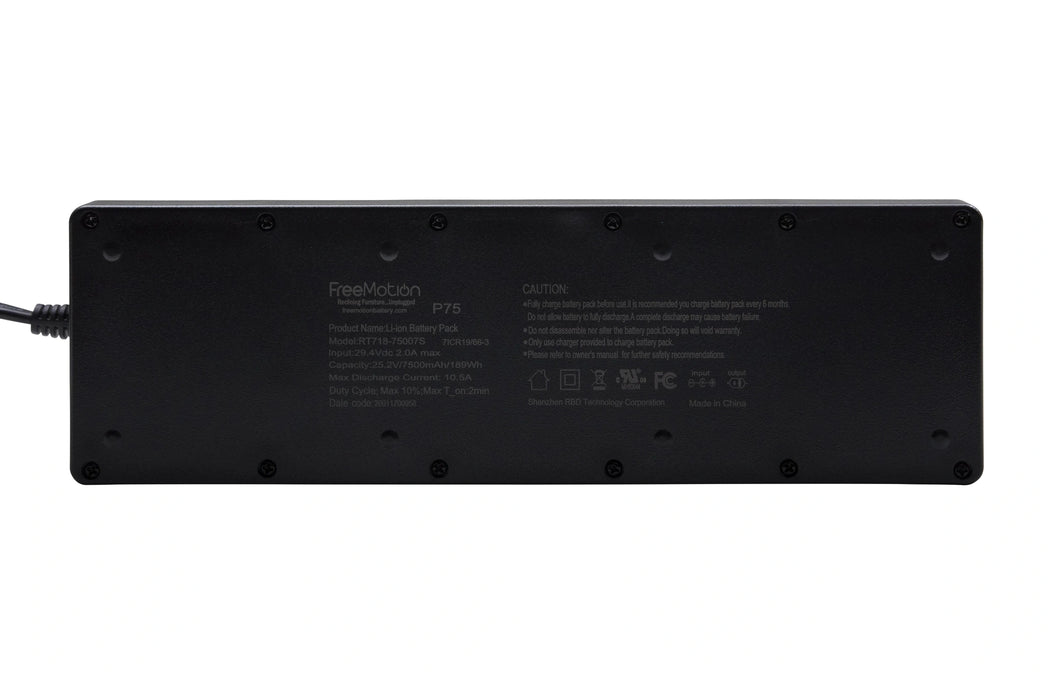 Parker Living Freemotion 7500mAh Battery, Universal Bracket and Y3 cable