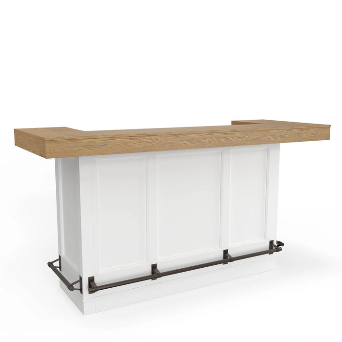 Parker House Americana Modern Dining 78 inch Bar with Quartz Insert