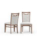 Parker House Americana Modern Dining Extendable Trestle Table with 8 Upholstered Chairs