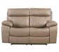Parker Living Theon - Stokes Toffee Manual Reclining Sofa and Loveseat