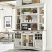 Parker House Americana Modern Dining 69 inch Buffet and Hutch with Quartz Insert