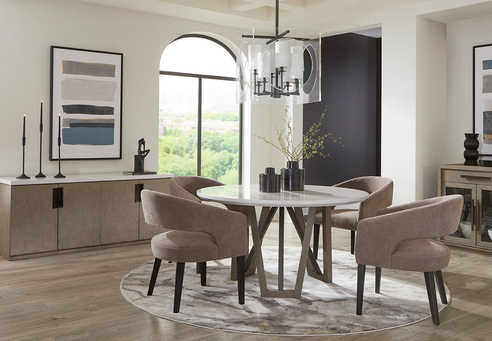 Parker House Pure Modern Dining 54 Inch Round Table with Wood Base