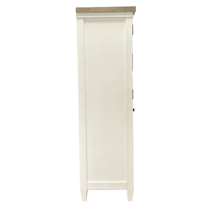 Parker House Americana Modern Bedroom 7 Drawer Door Chest with Workstation
