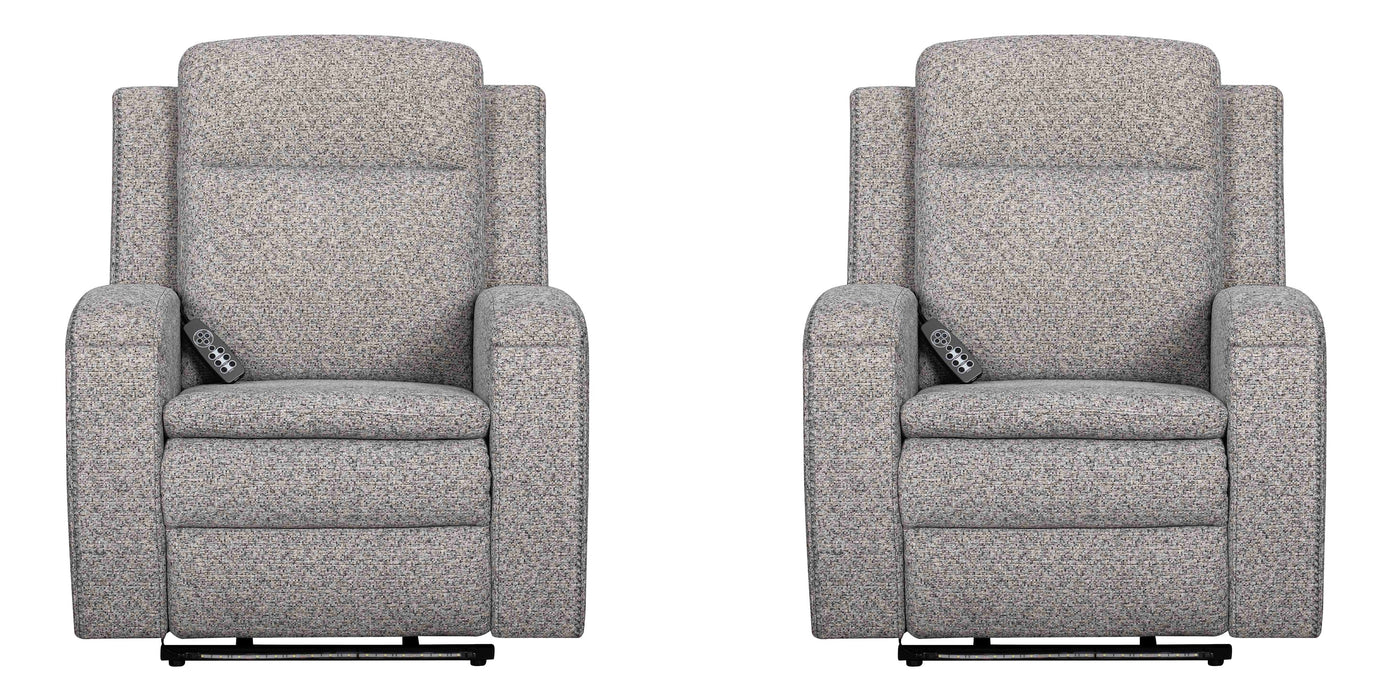 Parker Living Armstrong Power Recliner with Heat Massage and Auto-Glide Two Pack