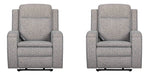 Parker Living Armstrong Power Recliner with Heat Massage and Auto-Glide Two Pack