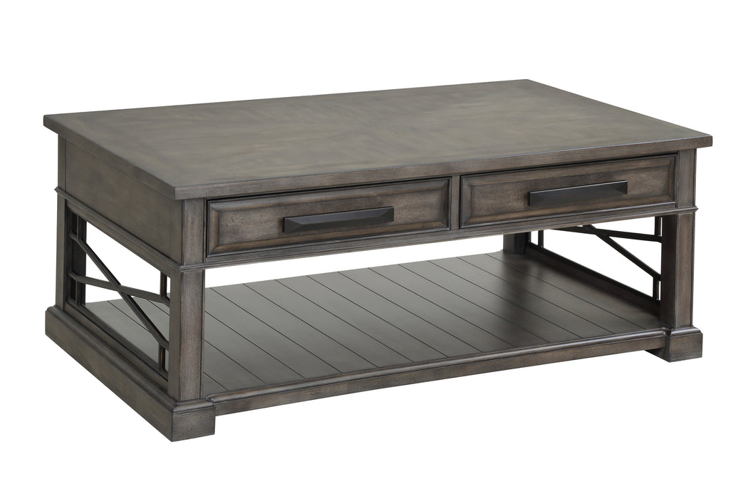 Parker House Sundance - Smokey Grey Cocktail Table with 2 End Tables and Console Table