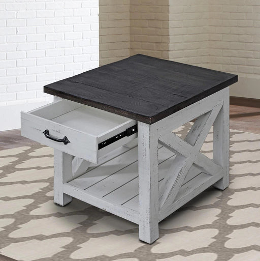 Parker House Mesa End Table in Antique White